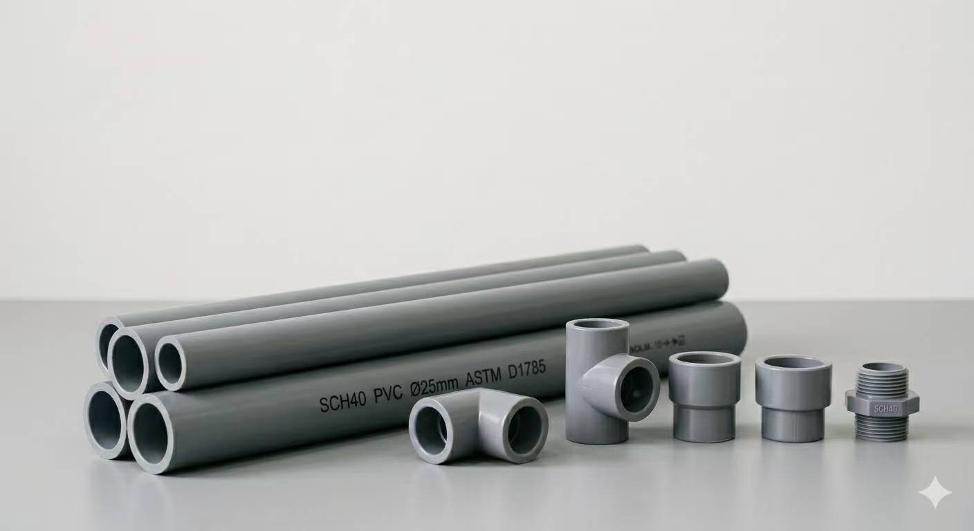 PVC 管 SCH40 Ø25mm 及配件