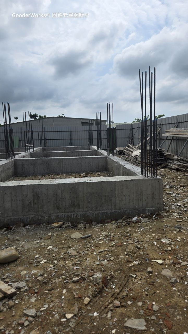 新建房屋基礎工程-3道基礎牆與回填級配